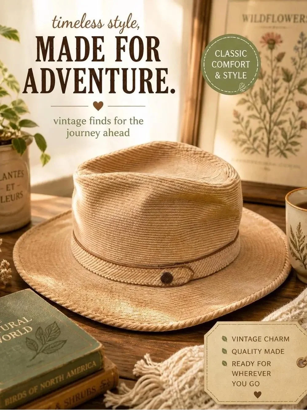 Resistol Classic Adventure Hat in Tan